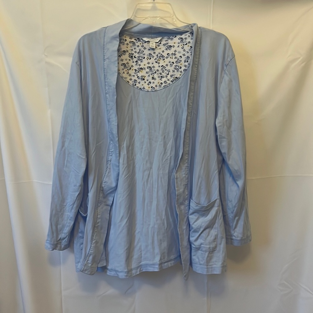 🔴 5 items for $25 Sale! Charter Club Intimates Blue Sleep Jacket/Robe XXL